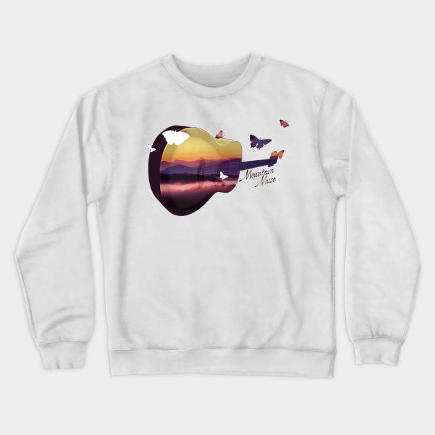 Mountain Muse Smoky Mt Music Crewneck Sweatshirt by MadLils